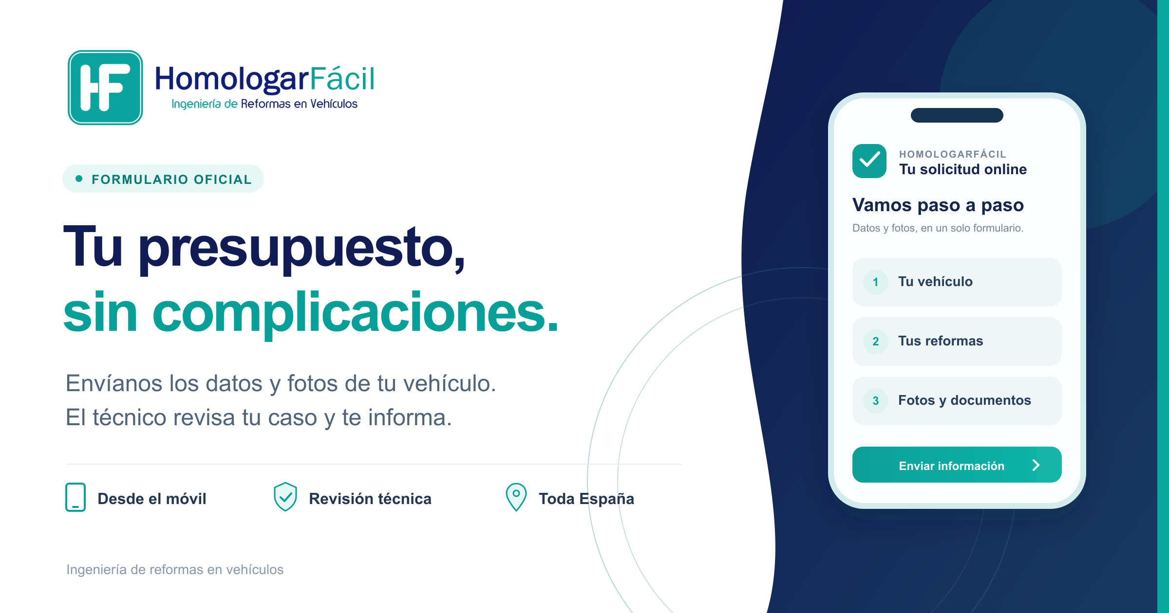 Tu presupuesto, sin complicaciones.